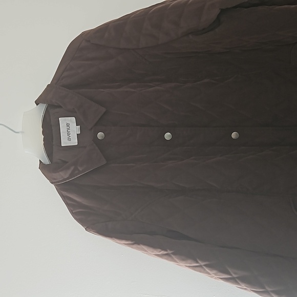 Avenue Quilted  Jacket Sz 26/28 Brown Pre-owned - Picture 4 of 12